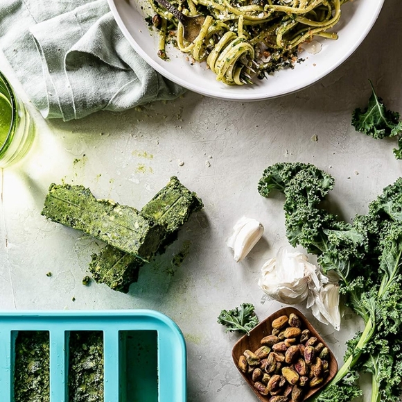 2 Souper Cubes 6 1/2 Cup Silicone Freezer Molds - Trays with Lids for Freezing - Picture 3 of 6